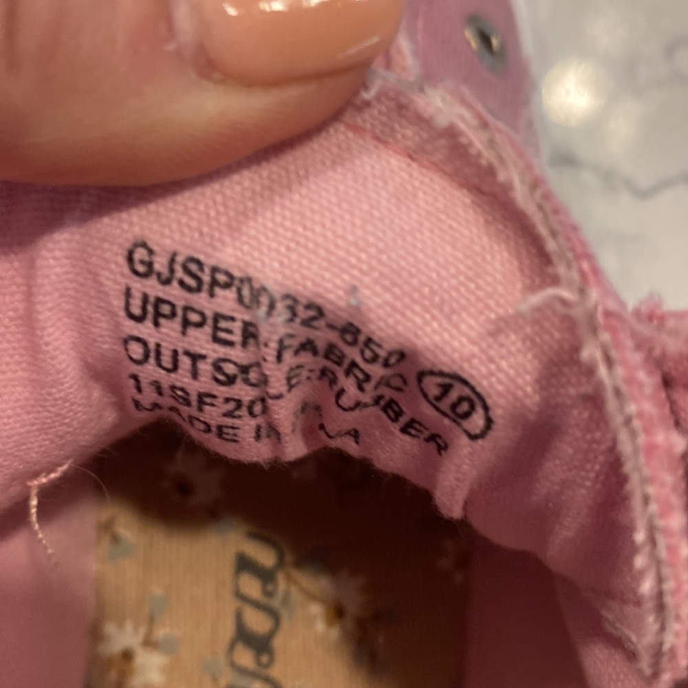 Gypsy Jazz Pink High Tops With Side Zipper Sz 10 … - image 5